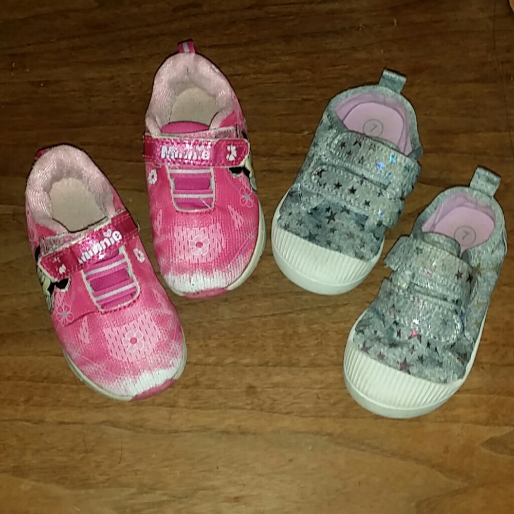 Bundle of 2 Pairs Toddler Shoes size 7